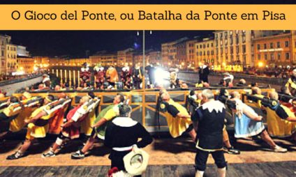 O Gioco del Ponte, ou Batalha da Ponte – manifestação folclórica em Pisa O Gioco del Ponte, ou Batalha da Ponte – manifestação folclórica em Pisa