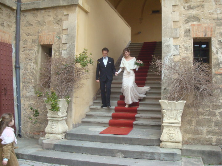 Meu casamento, em um castelo da Toscana em 2010