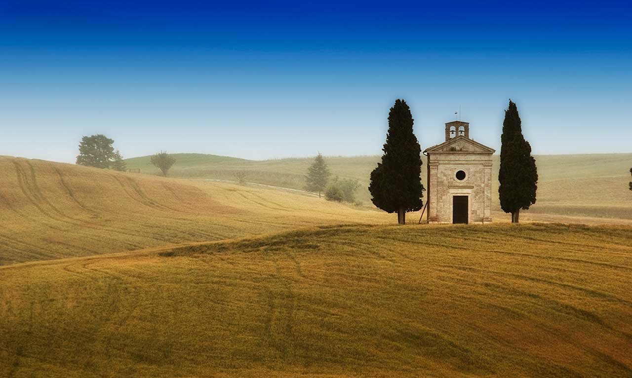 Тоскана д. Val d'Orcia Италия. Долина Орча Тоскана. Val d'Orcia, Tuscany. Val d'Orcia Toscana.