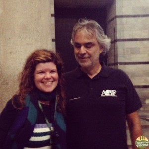 registro do meu encontro com Andrea Bocelli - ele è muito gentil!