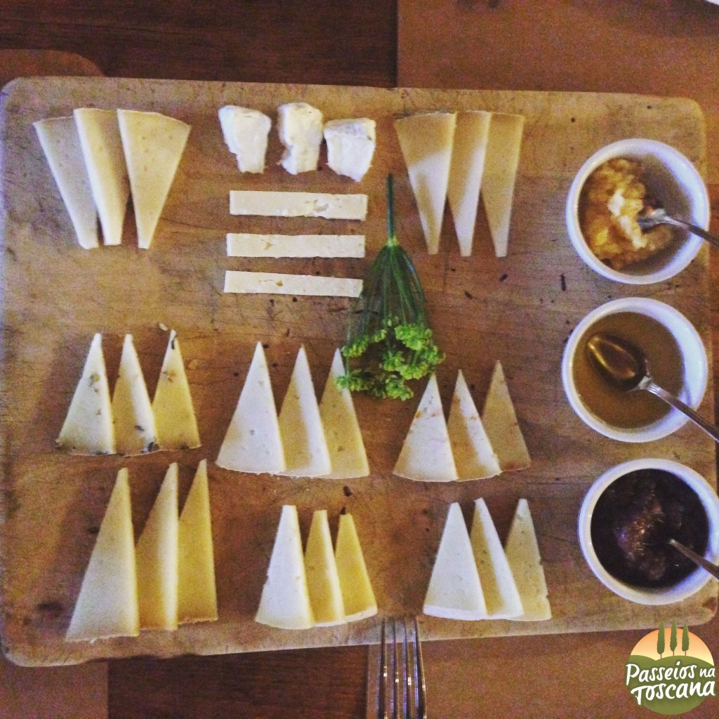 degustação de queijos em Pienza
