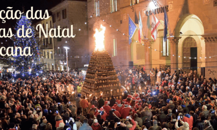 A tradição das fogueiras de Natal na Toscana